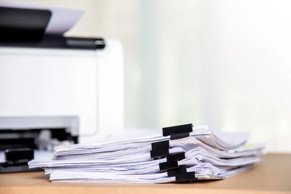 Impressora Copiadora Scanner Escritório Local Trabalho Fotocopiadora Para Digitalização Documentos — Fotografia de Stock