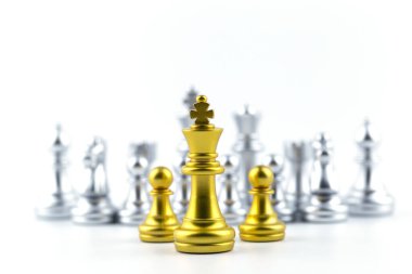 Satranç tahtası oyunu Stratejisi, Planlama ve Karar konsepti, başarı için iş çözümleri.