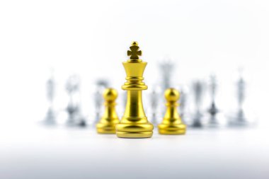 Satranç tahtası oyunu Stratejisi, Planlama ve Karar konsepti, başarı için iş çözümleri.