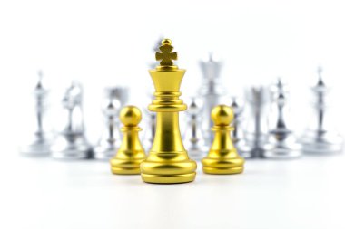 Satranç tahtası oyunu Stratejisi, Planlama ve Karar konsepti, başarı için iş çözümleri.