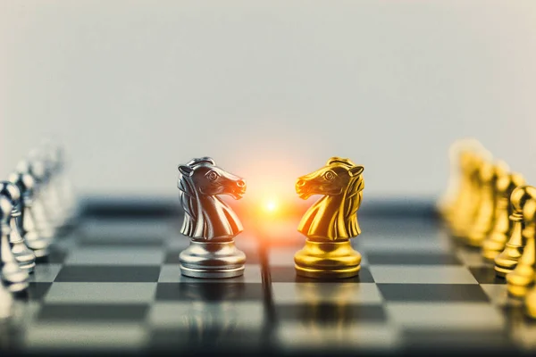 Chess Board Game Strategy Planning Decision Concept Business Solutions Success — Stock Photo, Image