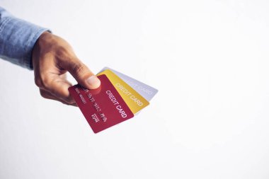 Online payment hands holding credit card and using laptop. Online shopping concept.