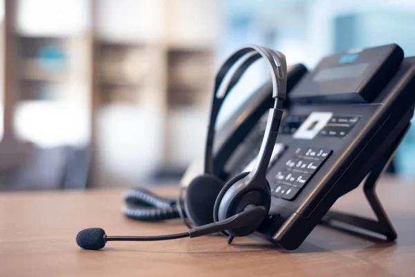 Kommunikációs Támogatás Call Center Ügyfélszolgálat Ügyfélszolgálat Voip Headset Ügyfélszolgálati Támogatáshoz — Stock Fotó