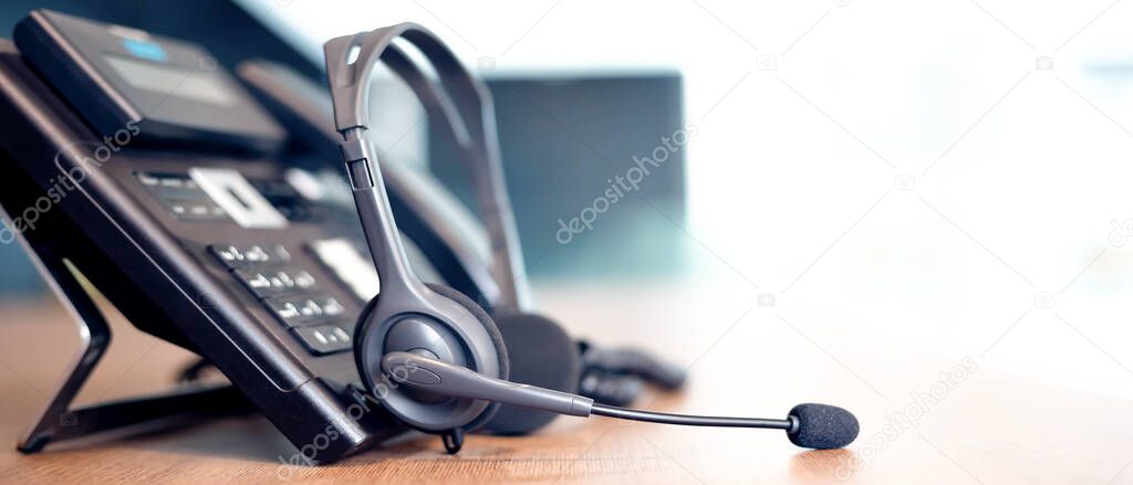 Communication support, call center and customer service help desk. for (call center) concept