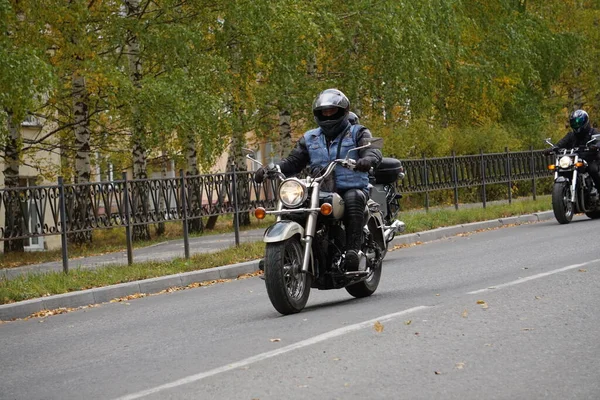 Automne Les Clubs Motards Sont Réunis Pour Clôture Saison Faire — Photo