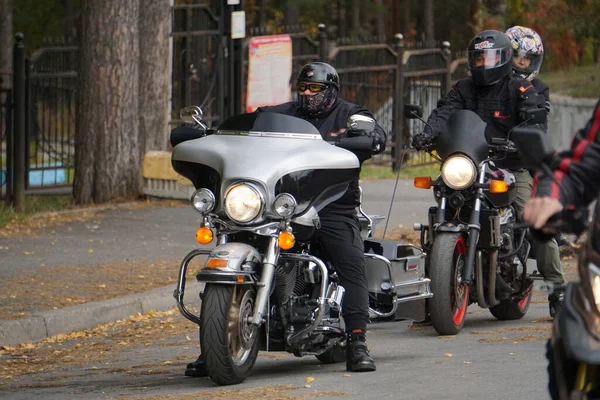 Automne Les Clubs Motards Sont Réunis Pour Clôture Saison Faire — Photo