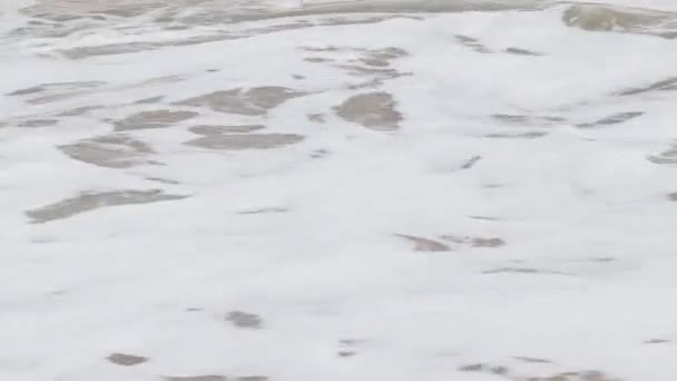 Море Його Хвиля Піна Білому Красиві — стокове відео