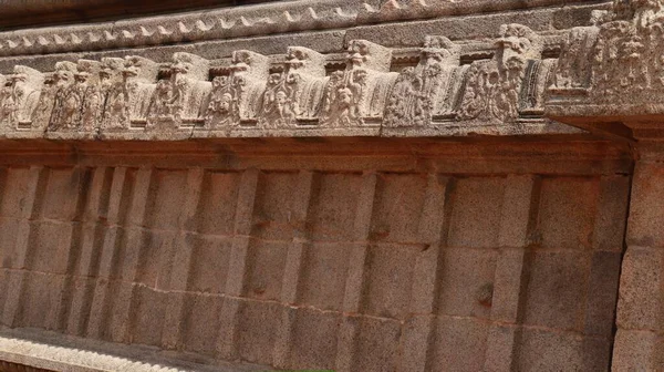 Ημιτελής Περίοδος Vijayanagara Θεωρείται Ότι Έχει Όμορφα Γλυπτά Στους Τοίχους — Φωτογραφία Αρχείου