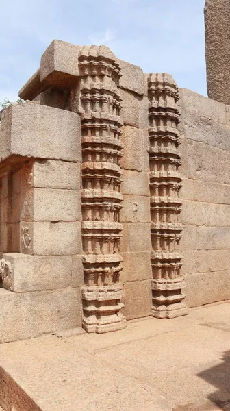 Considera Que Pertence Período Vijayanagara Belas Esculturas Podem Ser Vistas — Fotografia de Stock