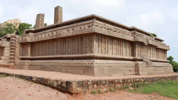 Ritiene Che Tempio Risalga Periodo Vijayanagara Belle Sculture Possono Vedere — Foto Stock