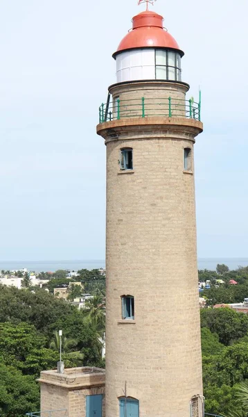 Mahabalipuram Lighthouse Blue Sky Natural Background — Stock Photo, Image