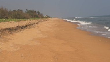 Güzel sahil ve deniz dalgaları