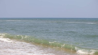 Güzel sahil ve deniz dalgaları