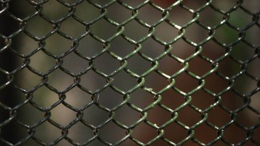 Demir ızgara ağı deseni. bulanık arkaplan