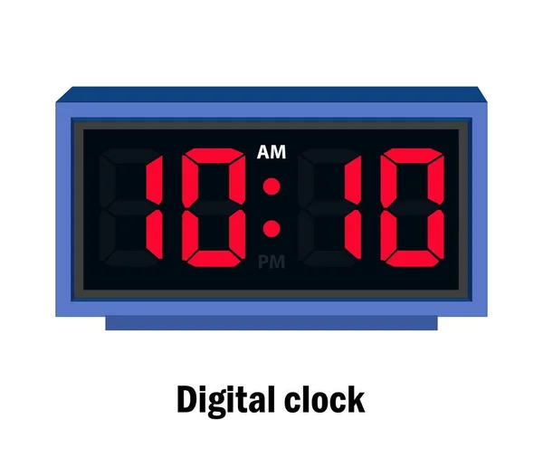 Digital Clock Time Vector — Archivo Imágenes Vectoriales