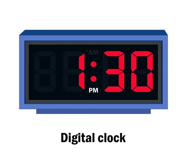 Digital Clock Time Vector — ストックベクタ