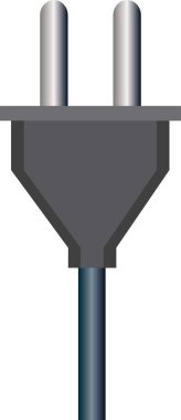 Bir elektrik prizi siyah renginin gösterimi