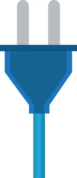 Illustration Electric Plug Blue Color — Stock Vector