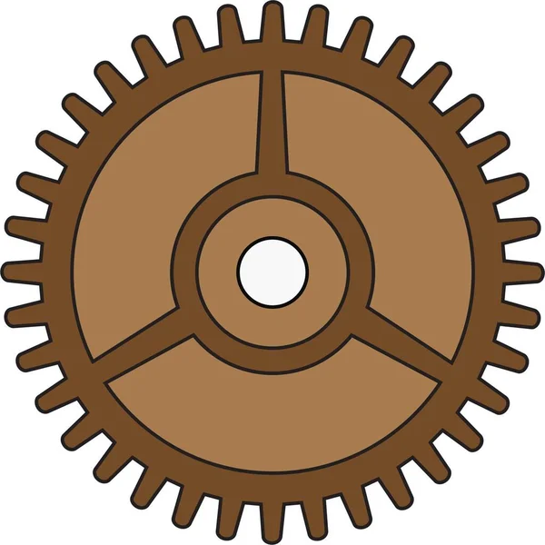 歯車円形の鋸刃 — ストックベクタ