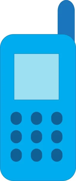Kid Toy Phone Vector Illustration Phone White Background — Stockvector