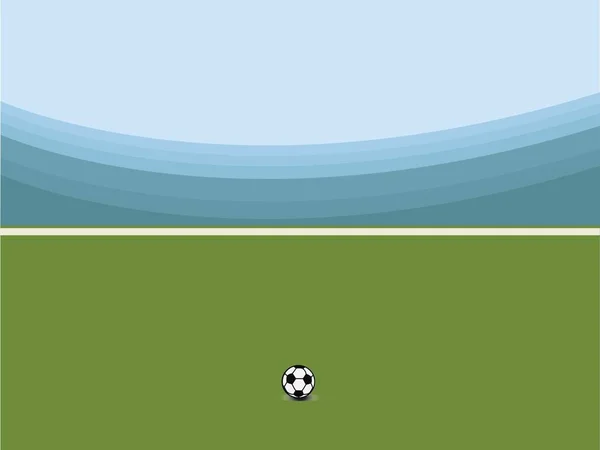 Voetbalveld Sporten Ingediend — Stockvector