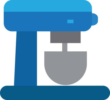 Un karıştırıcısının çizimi mavi bir renk. beyaz arkaplan