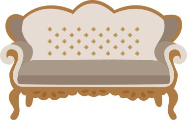 Beyaz arka planda izole edilmiş koltuk ya da koltuk