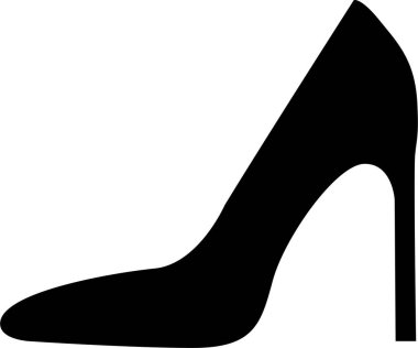 Yüksek topuklu kadınlar şapeli ikonu. beyaz arkaplan