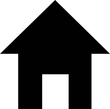 ev simgesi yeşil renk. beyaz arkaplan