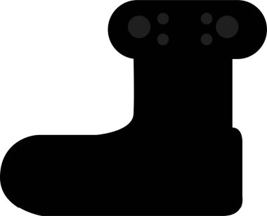 Beyaz arkaplanda güvenlik ayakkabı simgesi