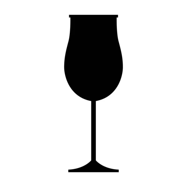 Питна Скляна Чашка Значок Білому Фоні — стоковий вектор