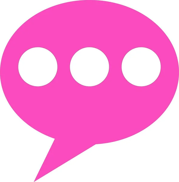 Message Icon Pink Color Vector White Background — Stok Vektör