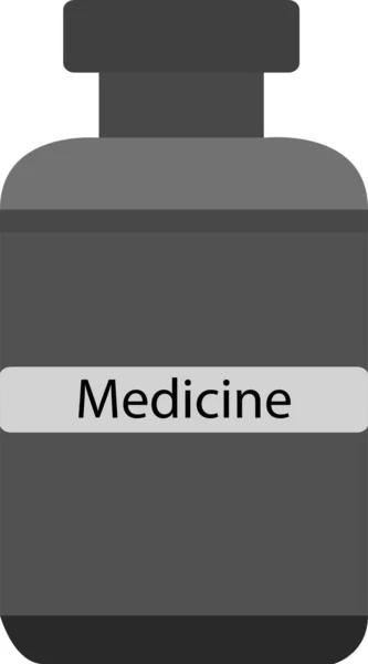 Medicine Bottle Icon Vector White Background — Vector de stock