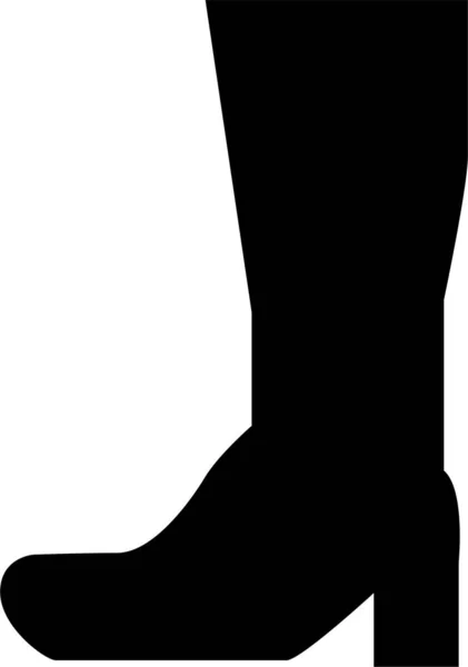 Men Boot Shoe Black Color White Background Men Fashion Shoe — Stock Vector