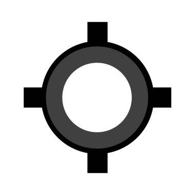 GPS sembol simgesi. beyaz arkaplan