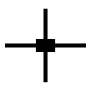 Çapraz sembol simgesi. beyaz arkaplan