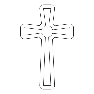 Çapraz sembol simgesi. beyaz arkaplan