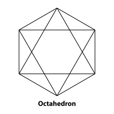 Sekizgen gibi matematiksel geometrik şekiller, vektör çıkış çizgisi