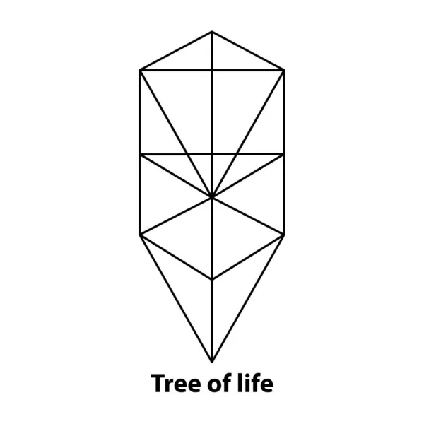 Das Symboldesign Des Vektorsymbols Baum Des Lebens Illustration Isoliert Auf — Stockvektor