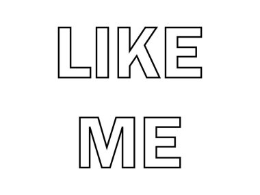 Sosyal medya, blog, vlog, web, banner, kart, baskı için benim gibi.