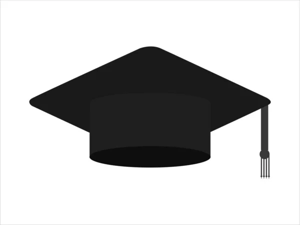 Vector Tapa Graduación Sobre Fondo Blanco — Vector de stock