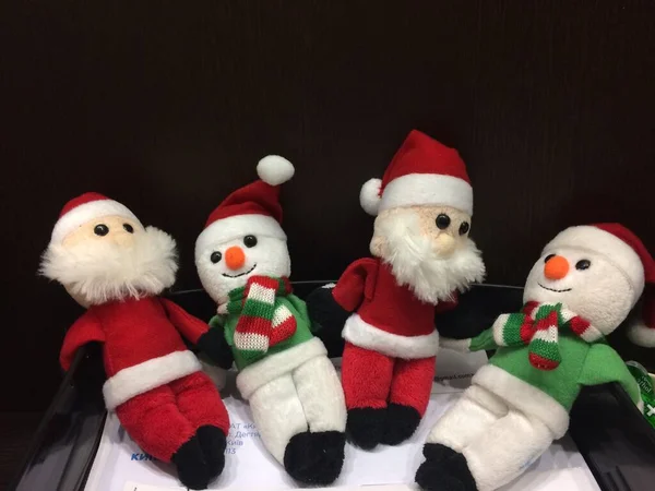 Noel Baba 'nın dükkanda sattığı sevimli oyuncak. Noel hediyesi.