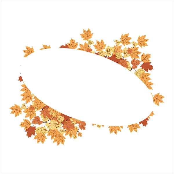 Vektor Trockene Blätter Herbst — Stockvektor