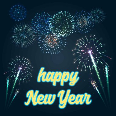 vektör Ulusal Yeni Yıl Kutlama Günü