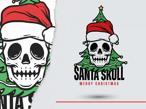 Noel Baba 'nın Kafatası Tarzı ile İllüstrasyonu