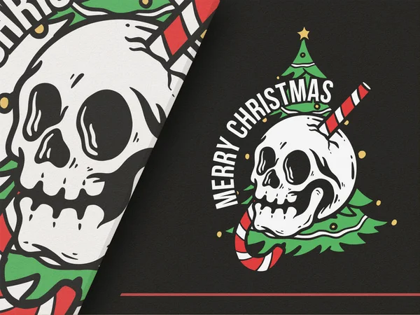 Noel Baba 'nın Kafatası Tarzı ile İllüstrasyonu