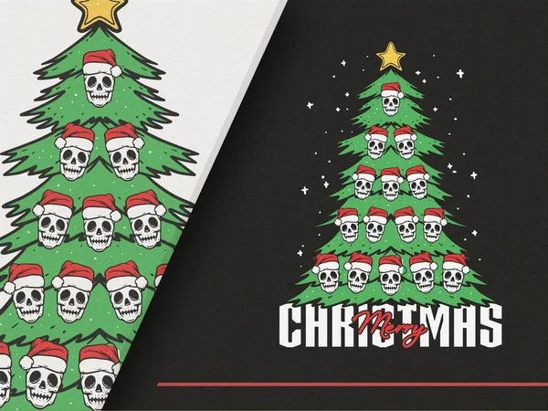 Noel Baba 'nın Kafatası Tarzı ile İllüstrasyonu