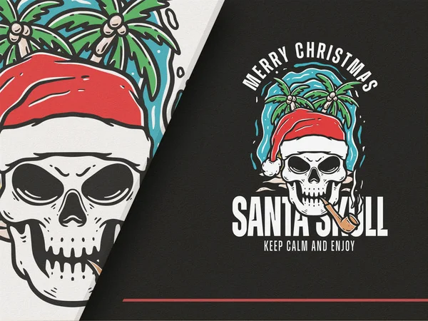 Noel Baba 'nın Kafatası Tarzı ile İllüstrasyonu