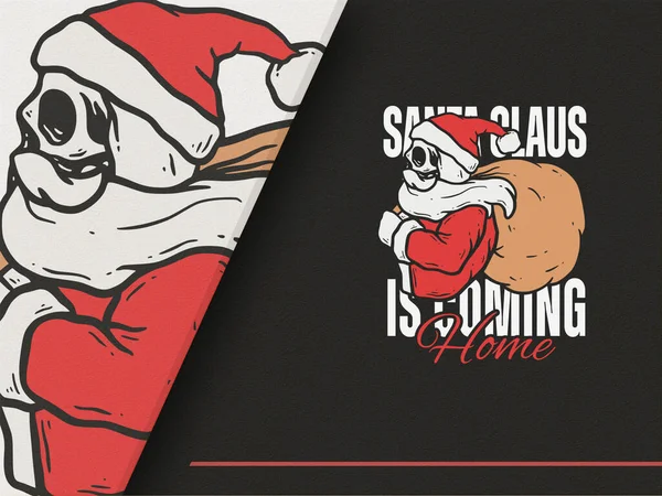 Noel Baba 'nın Kafatası Tarzı ile İllüstrasyonu