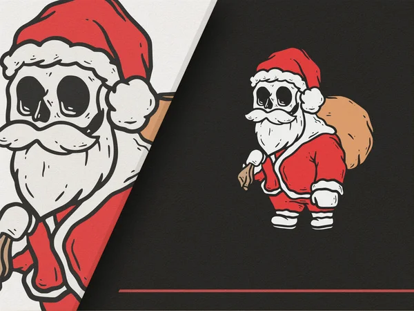 Noel Baba 'nın Kafatası Tarzı ile İllüstrasyonu